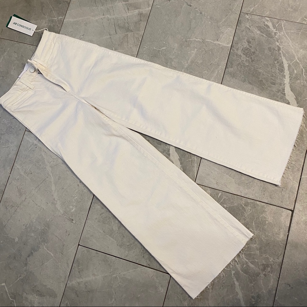 H&M White Jean Coulottes (NWT)